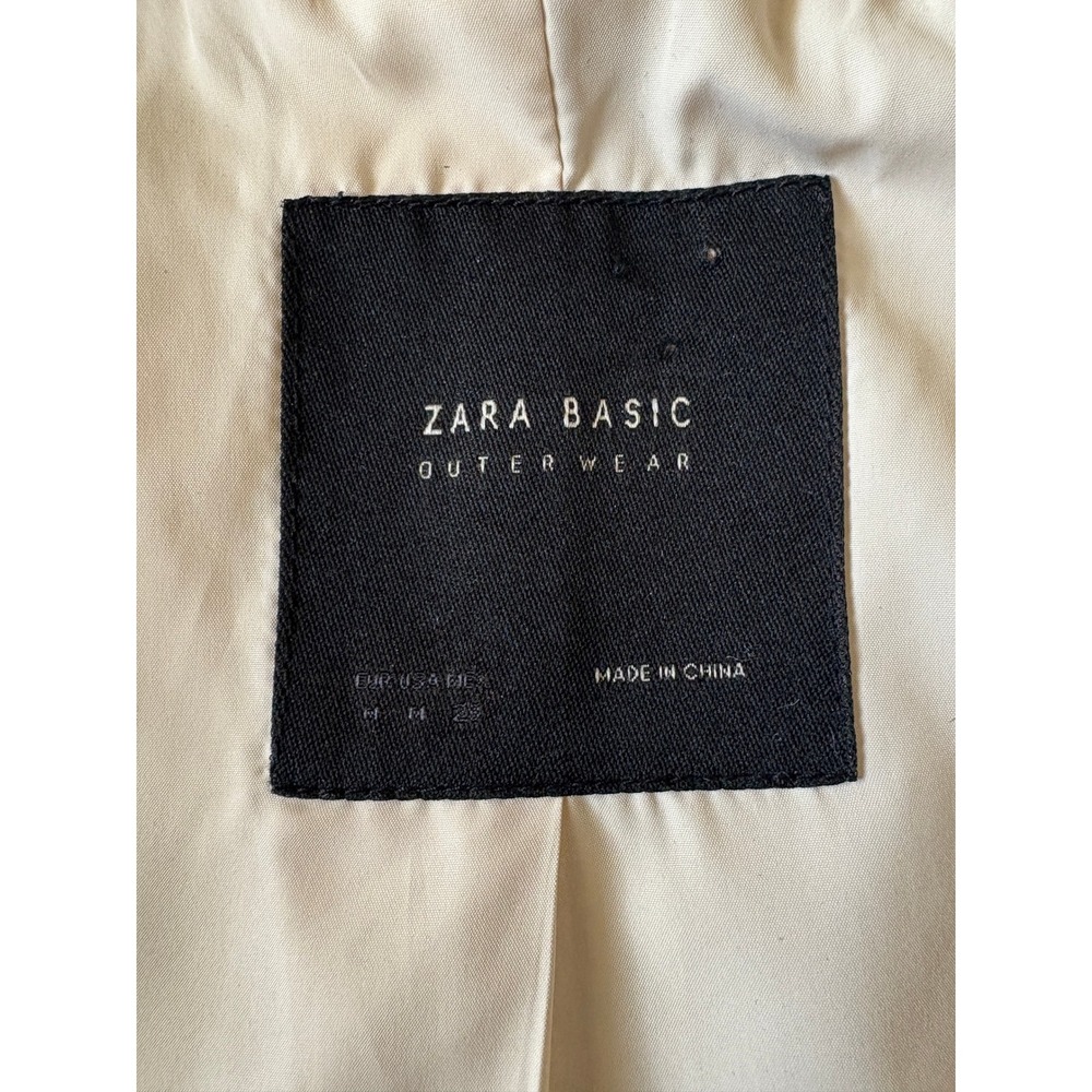 Zara Basic Hooded Jacket Snap Button Pockets Oute… - image 5